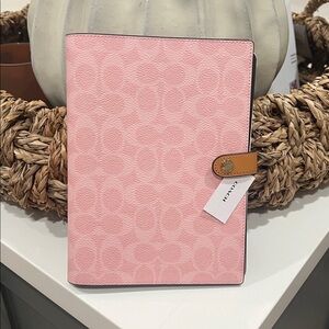 NWT 2026 COACH POWER PINK NOTEBOOk